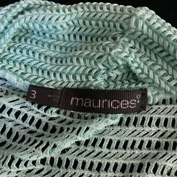 Maurices mint green super stretchy knit 3X top - Picture 4 of 7